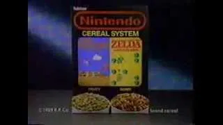 Nintendo Cereal System with Super Mario and Zelda Commercial (1989)