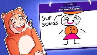 SOCKSFOR1 TURNED INTO A FEMBOY | Gartic Phone Funny Moments!