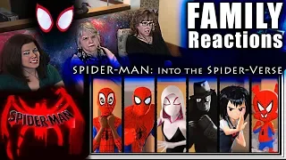 SPIDER-MAN Into the SPIDER-VERSE | FAMILY Reactions | Fair Use