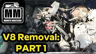 How to Remove Ford V8 Engine Part 1 - F150