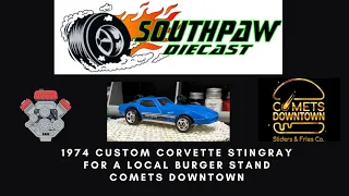Custom Corvette Stingray for a local Business Comets Downtown
