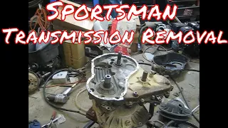 Polaris sportsman transmission removal and disassembly without pulling the engine