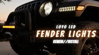 Installing and Reviewing Loyo LED Fender Lights for Jeep Wranglers and Gladiators!