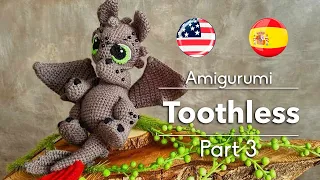 Tutorial TOOTHLESS Amigurumi Part3