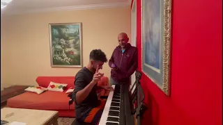 Father and Son Sing Imagine by John Lennon