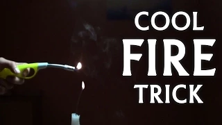 An amazing science trick with smoke and a flame