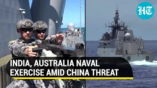 China on mind, India & Australia hold naval exercise in a mega show of strength I Watch