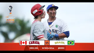 Highlights: 🇨🇦 Canada vs Brazil 🇧🇷 - WBSC U-18 Baseball World Cup - Opening Round