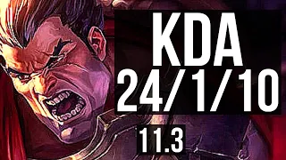 DARIUS vs RENEKTON (TOP) | 24/1/10, Legendary, 2.0M mastery | BR Diamond | v11.3