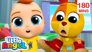 Uh Oh! Bingo's Causing Trouble | Bingo and Baby John | Little Angel - Nursery Rhymes and Kids Songs