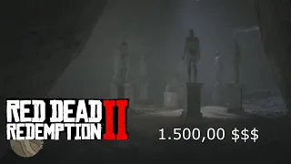 Red Dead Redmption 2-Tesoro segreto da 1.500,00 Dollari $$$[ENIGMA DELLE STATUE]