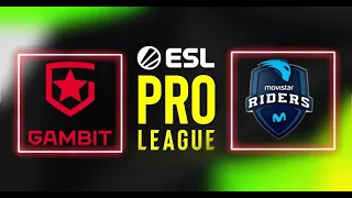 [RU] Gambit VS Movistar Riders - 🔴ESL Pro League Season 15