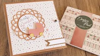 Minialbum mit 15x15 Block von #action, #babyalbum  basteln, mit #scrapbook  basteln