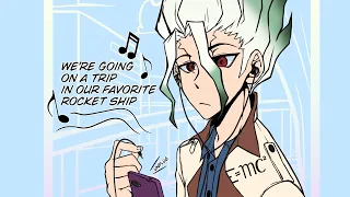 The music Senku listens to - Dr. Stone Comic Dub