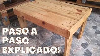 Como hacer una MESA DE CENTRO con PALETS