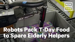 Robots Pack Donated Thanksgiving Meals for Families in Need | NowThis