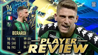 96 TEAM OF THE SEASON BERARDI PLAYER REVIEW! TOTS BERARDI - FIFA 22 Ultimate Team