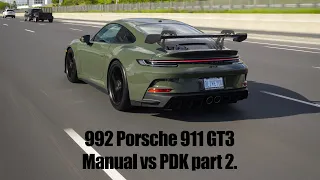 992 Porsche 911 GT3 PDK vs Manual Full Review part 2.