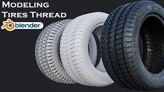 Modeling Tires Thread in Blender