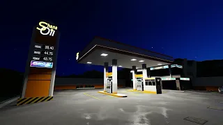 Gas Station design 2 night