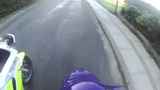 Epic scooter moped escape! POLICE