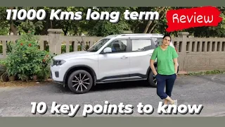 11000 kms long term review | KIM'S VLOGS | Scorpio N Z6 | review | 10 key | important | latest |