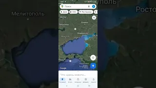 Азовское море На карте