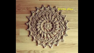 crochet mandala doily #36 super easy