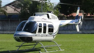 bell 206 Long ranger, acionamento e decolagem em Casimiro de Abreu