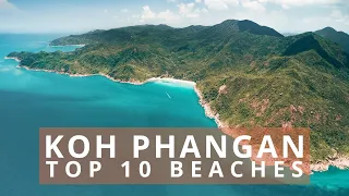 Thailand’s Paradise KOH PHANGAN 2023 -[Top 10 Beaches by Drone] 4K