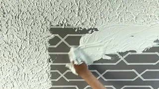 Wall Putty texture | wall painting ideas and bedroom wall painting