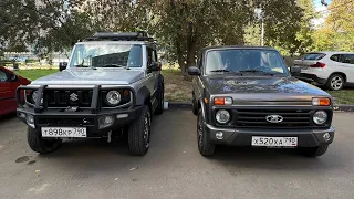 Две легенды на бездорожье Suzuki Jimny и Niva Legend - Нива Легенд