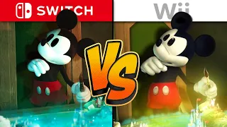 Epic Mickey: Rebrushed Graphics Comparison (Switch vs. Wii)