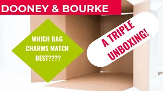 Dooney & Bourke Triple Unboxing w/ Bag Charm Try Ons. I Love Dooney Haul.  The Color Made Me Do It!