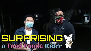 Vlog 22 Surprising a Food Panda Rider | Delivery Rider Surprise | Ordering Milktea | Buhay Seminaryo