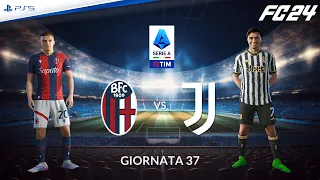 Bologna - Juventus ⚽️ Serie A 2023/24 Realistic Match Sim | FC 24