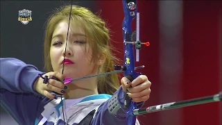 【TVPP】4MINUTE - W Archery Semifinal [1/2],포미닛 - 여자 양궁 단체 준결승 [1/2] @ 2015 Idol Star Championships