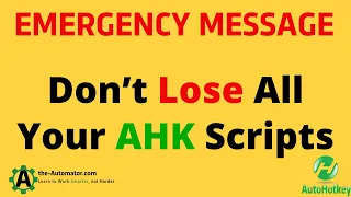 Don't lose all your AutoHotkey scripts  Antivirus is evil