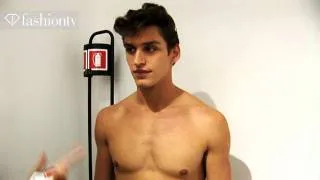 Versace Backstage ft Sebastian Sauve - Milan Men's Fashion Week Spring 2012 | FashionTV - FTV.com