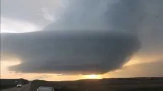 May 26 2013 - Incredible Nebraska tornado warned supercell with multi stacked Meso!