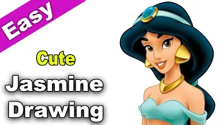 How to Draw Princess Jasmine from Disney Aladdin (Pencil Sketch) | Mady Arts