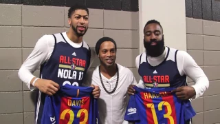 Ronaldinho Meets NBA All Stars