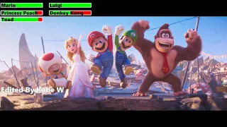 The Super Mario Bros. Movie (2023) Final Battle with healthbars 4/4