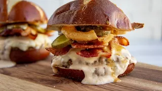 Copycat Wendy's Pretzel Bacon Pub Cheeseburger Recipe