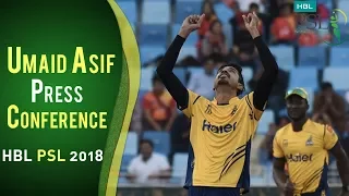 HBL PSL 2018 |  Umaid Asif Post Match Press Conference | Islamabad United v Peshawar Zalmi