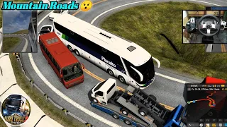Euro Truck Stimulator² Gameplay on Mountain Roads😲 | Steering Wheel Gameplay | PAK GAMING ZONE