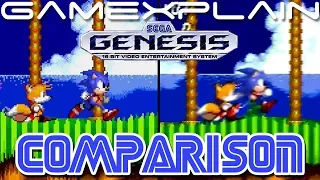 Sega Genesis Mini vs. '89 Genesis - Emulation Comparison (Sonic 2 & More - Mega Drive)