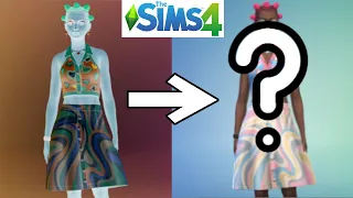 I made a sim with inverted colors in the Sims 4 // CAS challenge