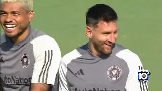 Messi practices for first time in Fort Lauderdale with Inter Miami