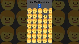 Find The Odd Emoji || Spot The Difference || #shorts # #short#viral#trending#emojichallenge #viral#1